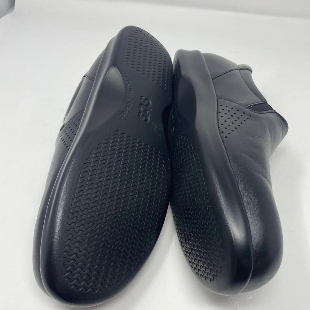 SAS Tripad Comfort Black Leather Slip On Loafers Shoes Womens 9 M Made in USA